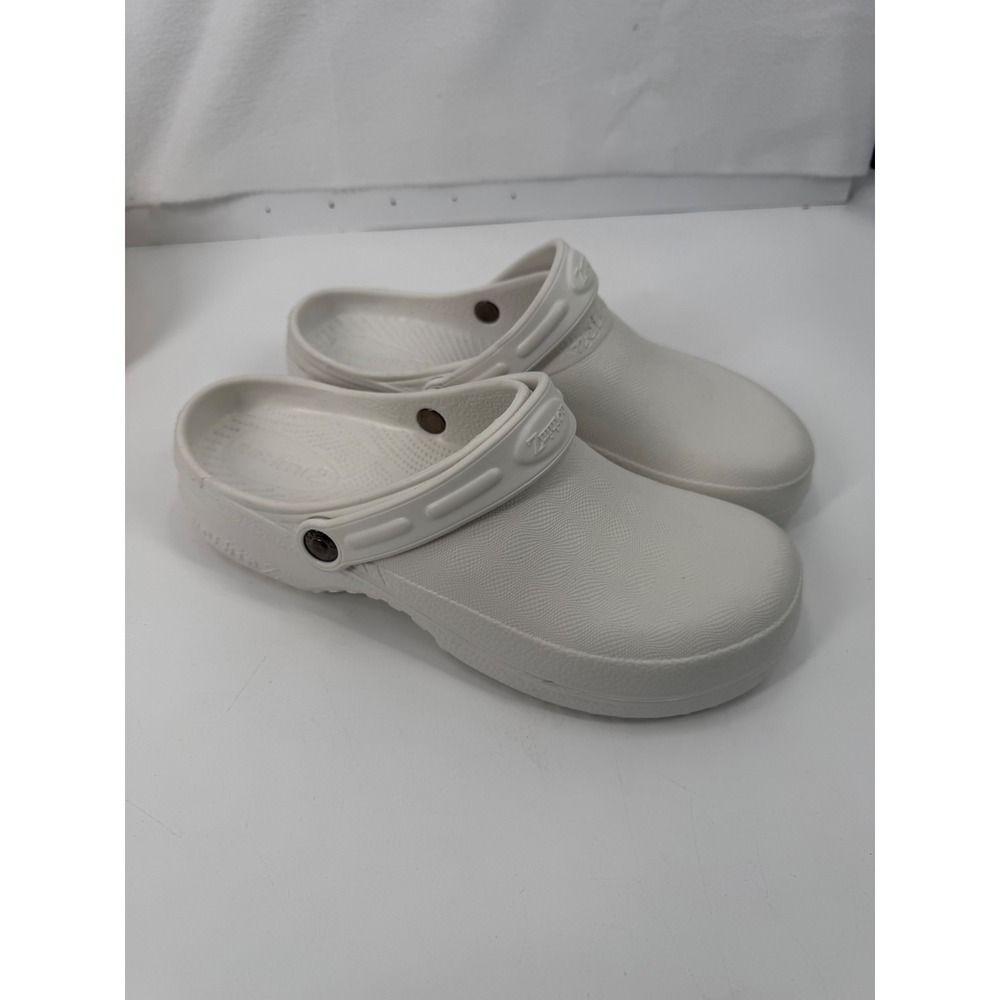 Nothinz Diamond Clogs Unisex Size W12 M10 White Lightweight Slip On Shoes